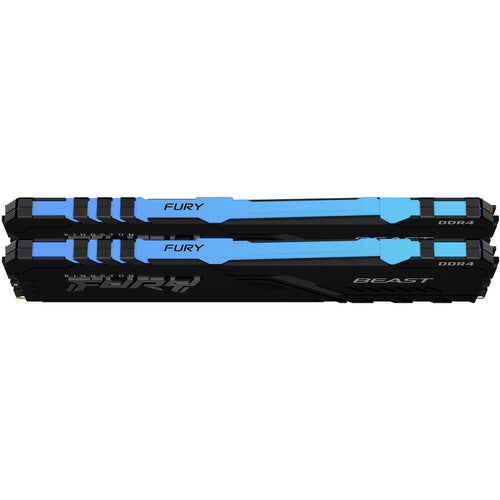 Kingston 16GB FURY Beast RGB DDR4 3200 MHz UDIMM Memory Kit (2 x 8GB)