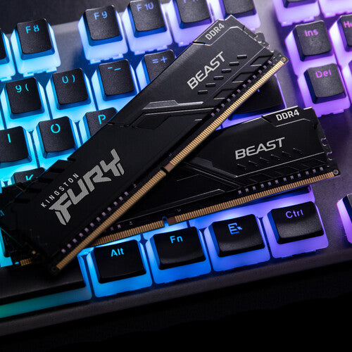 Kingston 16GB FURY Beast RGB DDR4 3200 MHz UDIMM Memory Kit (2 x 8GB)