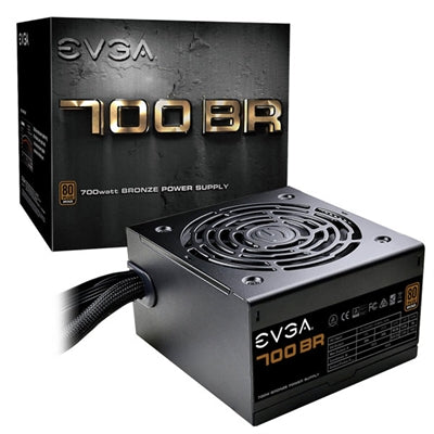 EVGA - BR Series 700W ATX12V -EPS12V 80 Plus Power Supply DC-DC Technology - Black