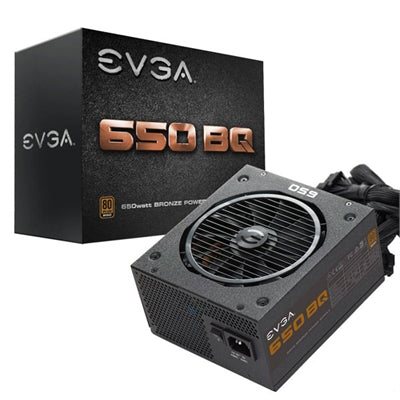 EVGA 650 BQ, 80+ BRONZE 650W, Semi Modular, 5 Year Warranty, Includes FREE Power On Self Tester, Power Supply 110-BQ-0650-V1