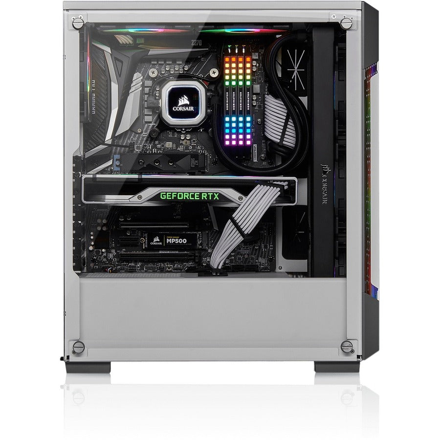 Corsair iCUE 220T RGB Airflow Tempered Glass Mid-Tower White Smart Case