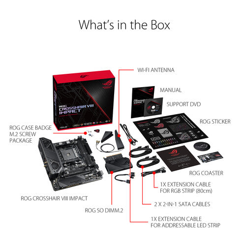 ASUS X570 ROG Crosshair VIII Impact AMD AM4 Mini-DTX Motherboard