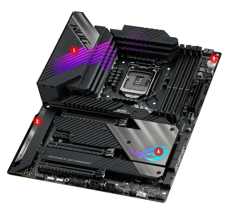 Asus ROG Maximus XIII Hero (WiFi 6E) Z590 LGA 1200 (Intel 11th-10th Gen) ATX Gaming Motherboard