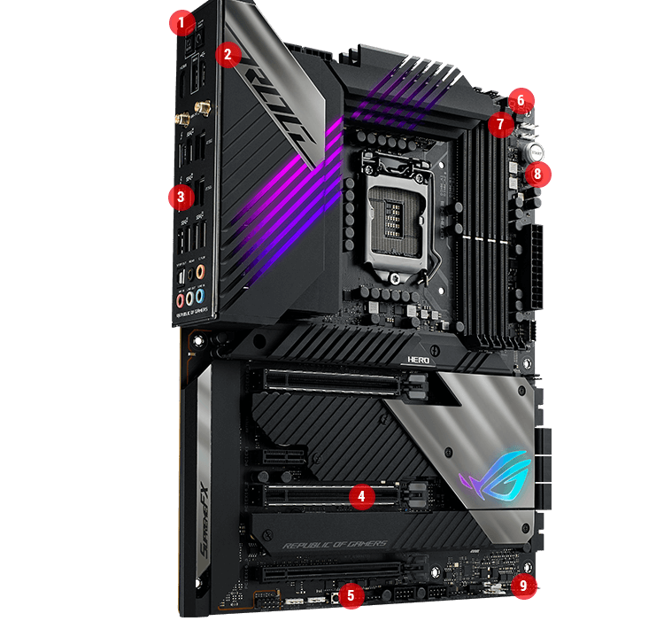 Asus ROG Maximus XIII Hero (WiFi 6E) Z590 LGA 1200 (Intel 11th-10th Gen) ATX Gaming Motherboard