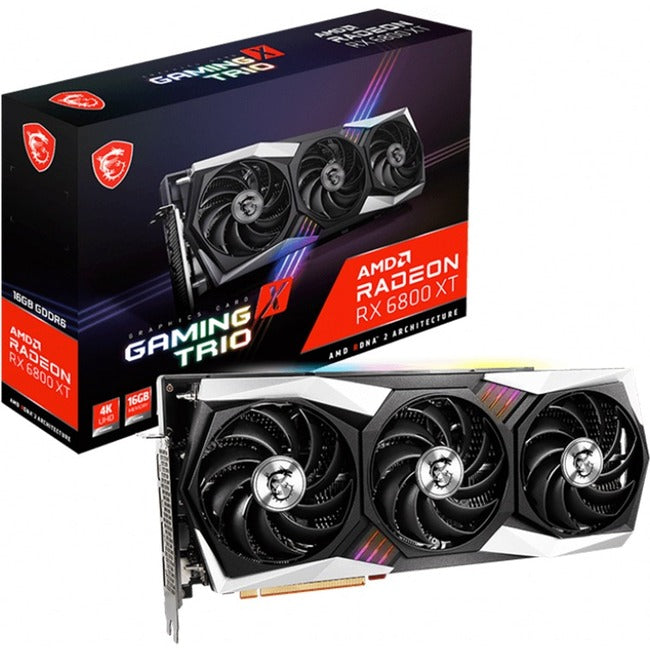 MSI AMD Radeon RX 6800 Gaming X Trio Graphic Card - 16 GB GDDR6