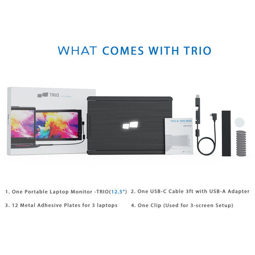Mobile Pixels TRIO 12.5" 16:9 Portable Monitor (Gunmetal Gray, 2-Pack)