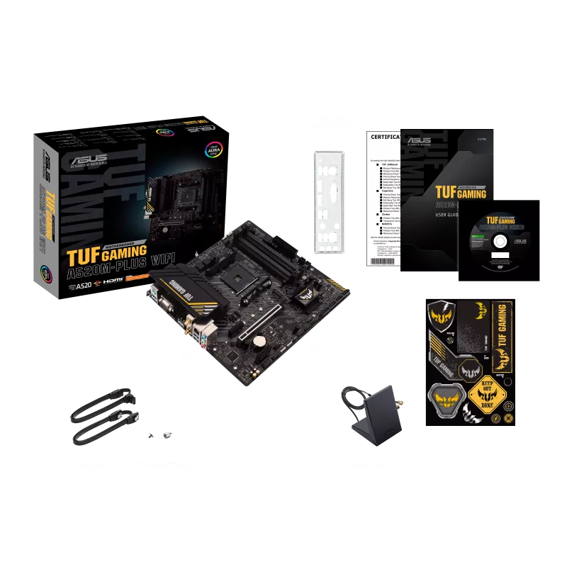 Asus TUF GAMING A520M-PLUS WIFI AMD Ryzen AM4 mATX gaming motherboard