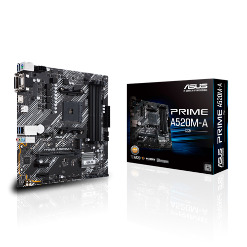 Asus Prime A520M-A II-CSM AMD AM4 mATX Commercial Motherboard