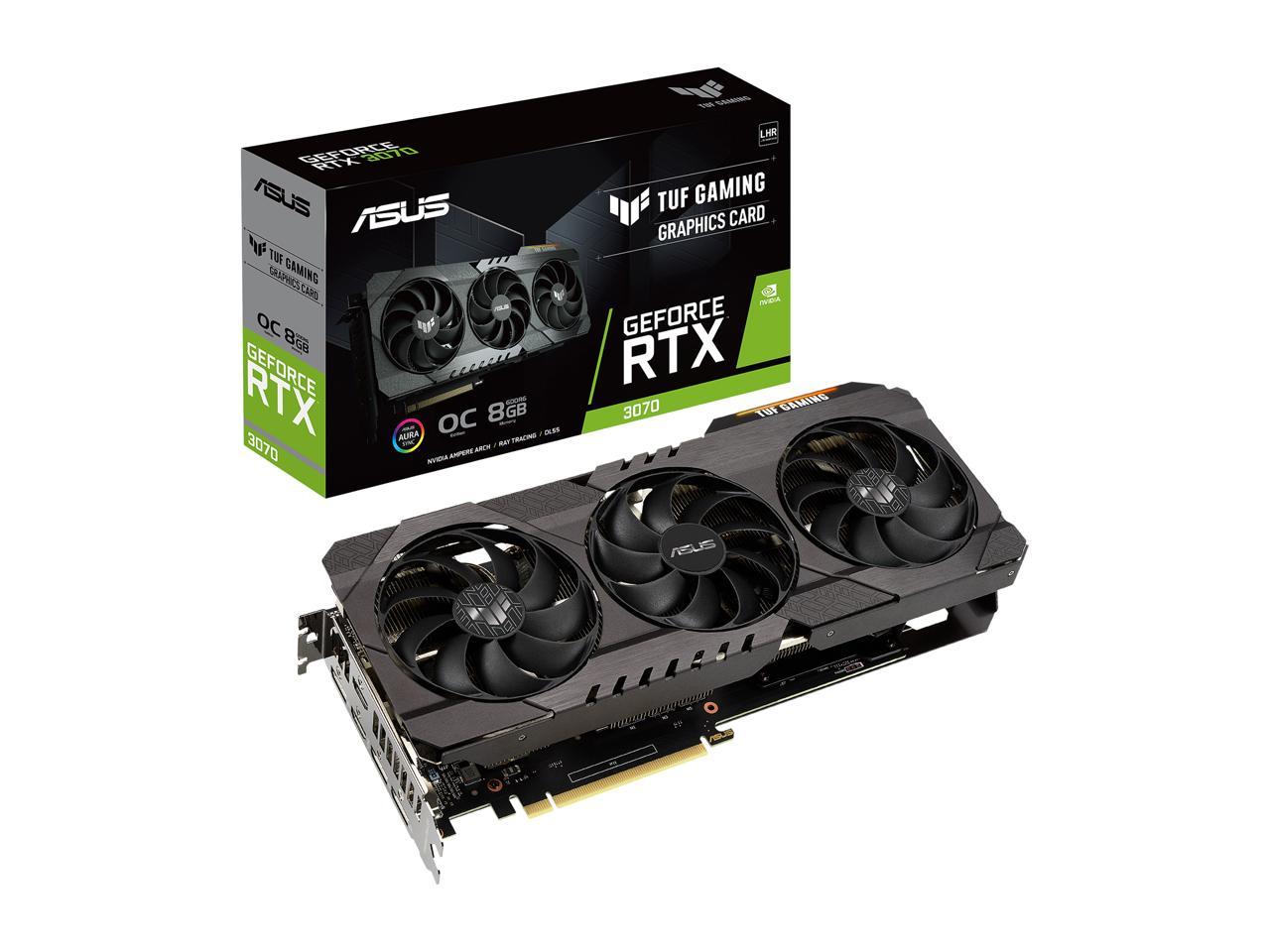 Asus TUF Gaming GeForce RTX 3070 V2 OC Edition 8GB GDDR6 Graphics Card
