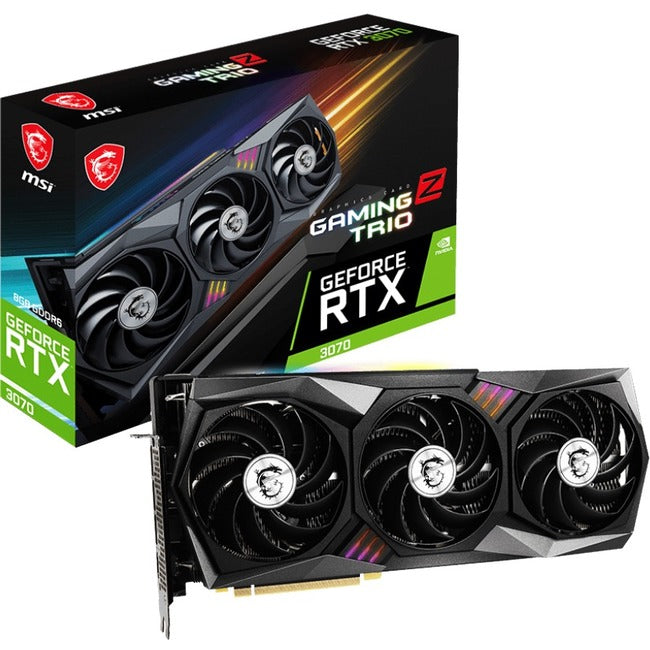 MSI NVIDIA GeForce RTX 3070 Gaming Z Trio Graphic Card - 8 GB GDDR6