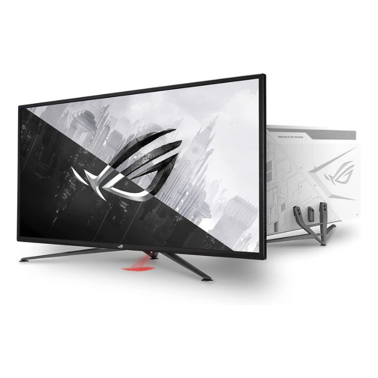 Asus ROG Strix 43" 4K HDR DSC XG43UQ UHD 3840 x 2160 144Hz, 1ms, HDMI 2.1, Extreme Low Motion Blur Sync, FreeSync Premium Pro, DisplayHDR1000, DCI-P3 90%, DisplayPort, USB Gaming Monitor