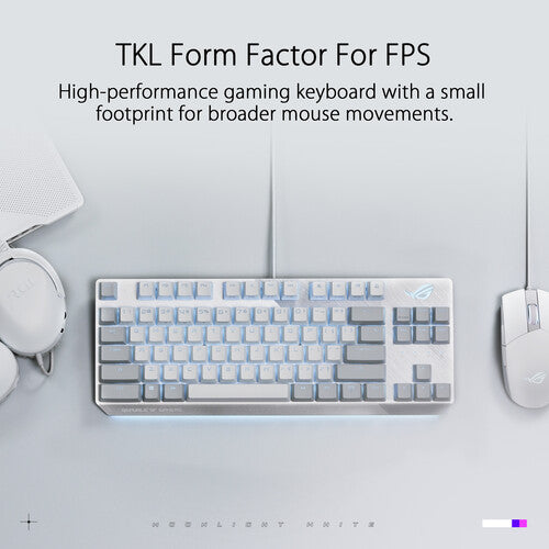 Asus ROG Strix Scope NX TKL Moonlight White Keyboard Linear Switches