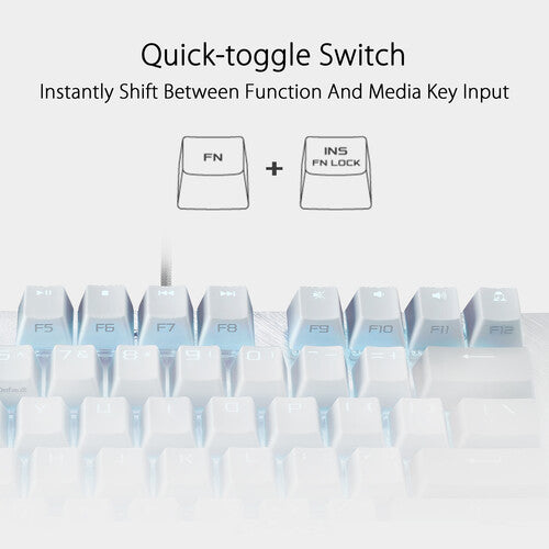 Asus ROG Strix Scope NX TKL Moonlight White Keyboard Linear Switches
