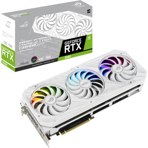 Asus ROG Strix GeForce RTX 3080 V2 White Edition 10GB GDDR6X Graphics Card