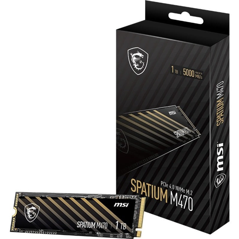 MSI SPATIUM M470 1 TB M.2 2280 PCIe 4.0 x4 NVMe Solid State Drive