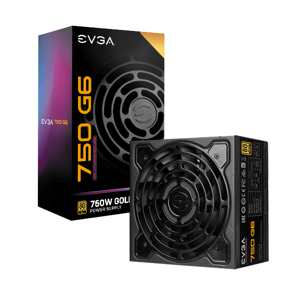 EVGA SuperNOVA 750 G6, 80 Plus Gold 750W, Fully Modular Power Supply