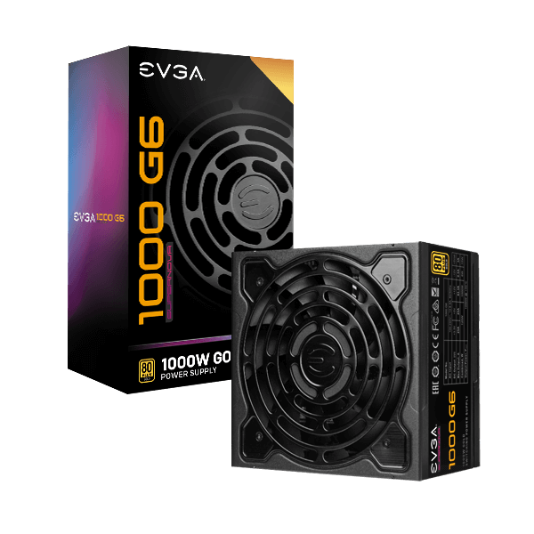 EVGA SuperNOVA 1000 G6, 80 Plus Gold 1000W, Fully Modular Power Supply