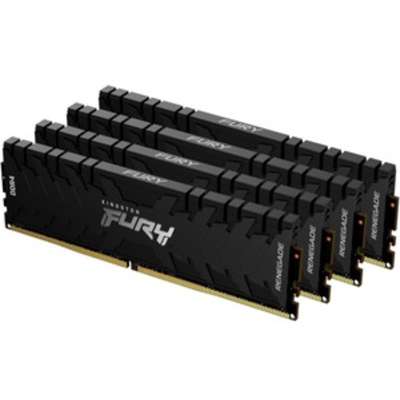 Kingston Memory KF436C16RB1K4-64 64GB 3600MHz DDR4 CL16 DIMM Kit of 4 FURY Renegade Black