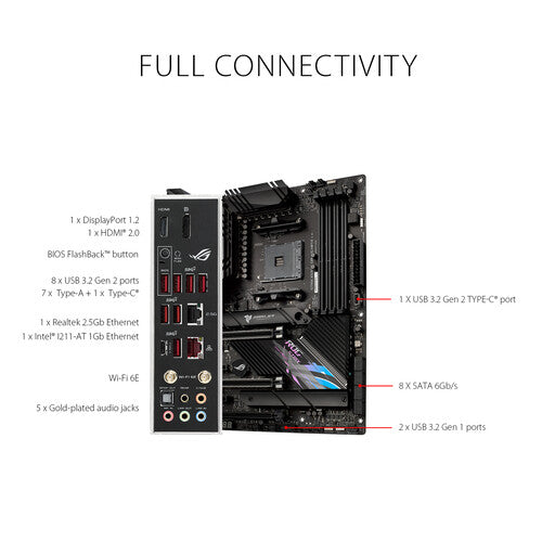 Asus ROG Strix X570-E GAMING WIFI II Gaming Desktop Motherboard