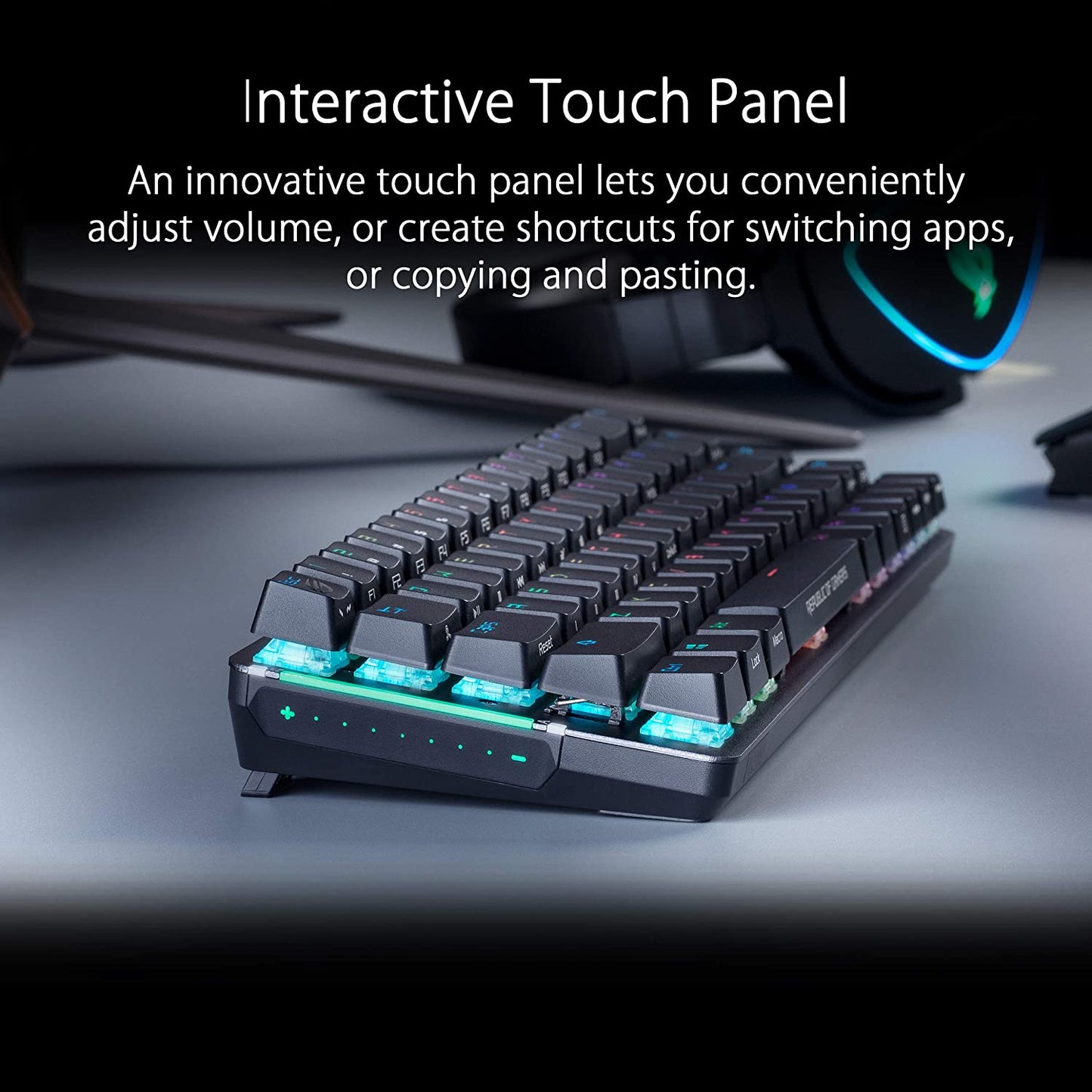 Asus ROG Falchion NX 65% Wireless RGB Gaming Mechanical Keyboard, ROG NX Brown Tactile Switches