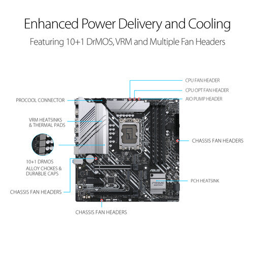 Asus Prime Z690M-PLUS D4 LGA 1700 mATX Motherboard