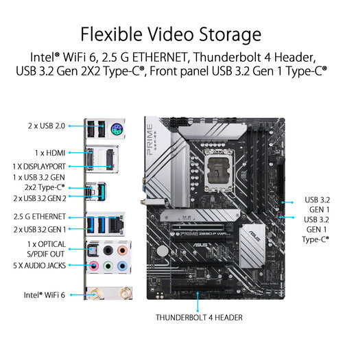 Asus Prime Z690-P WIFI LGA1700 ATX Motherboard