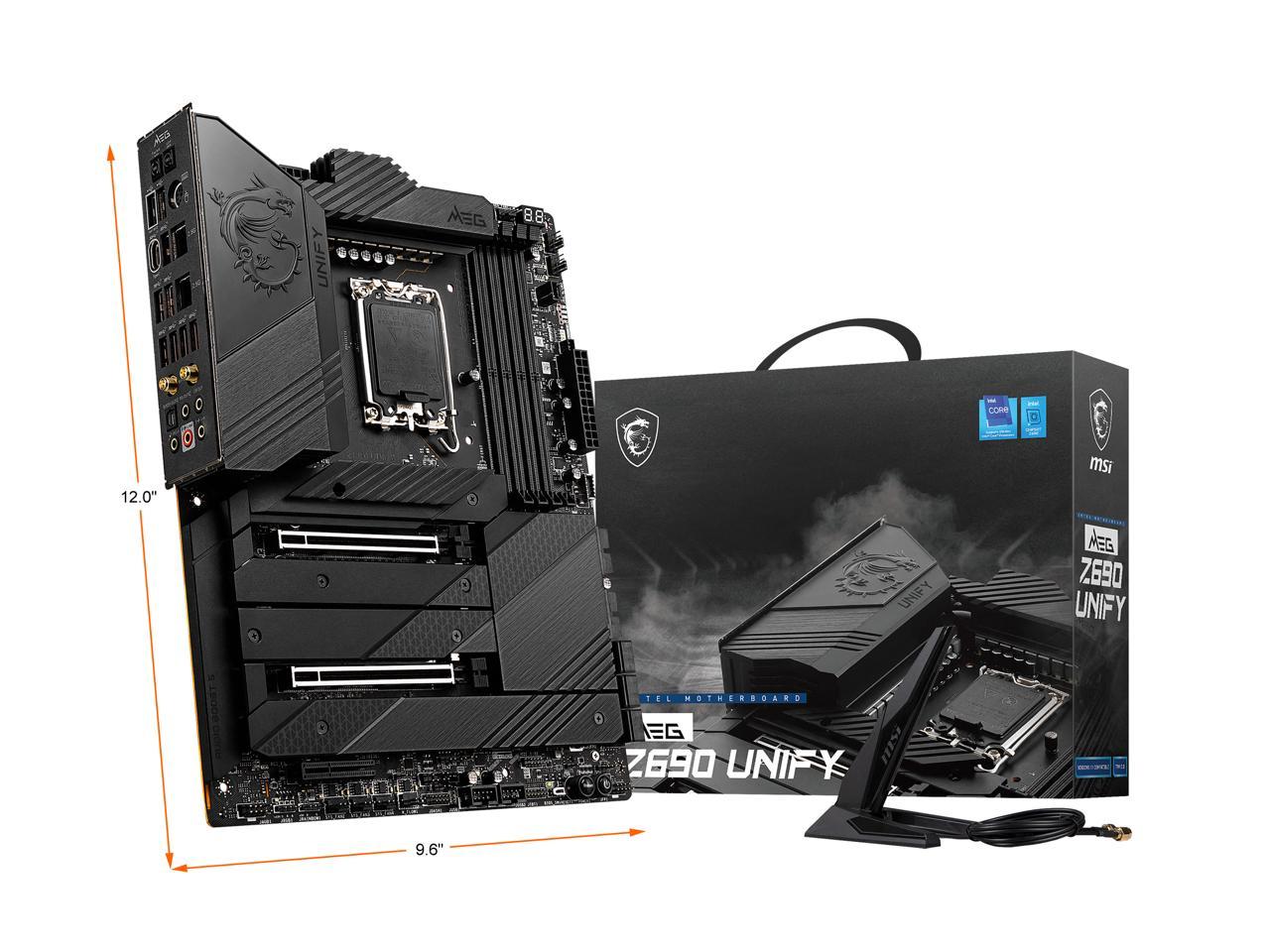 MSI MEG Z690 UNIFY LGA 1700 Intel Z690 SATA 6Gb-s ATX Intel Motherboard