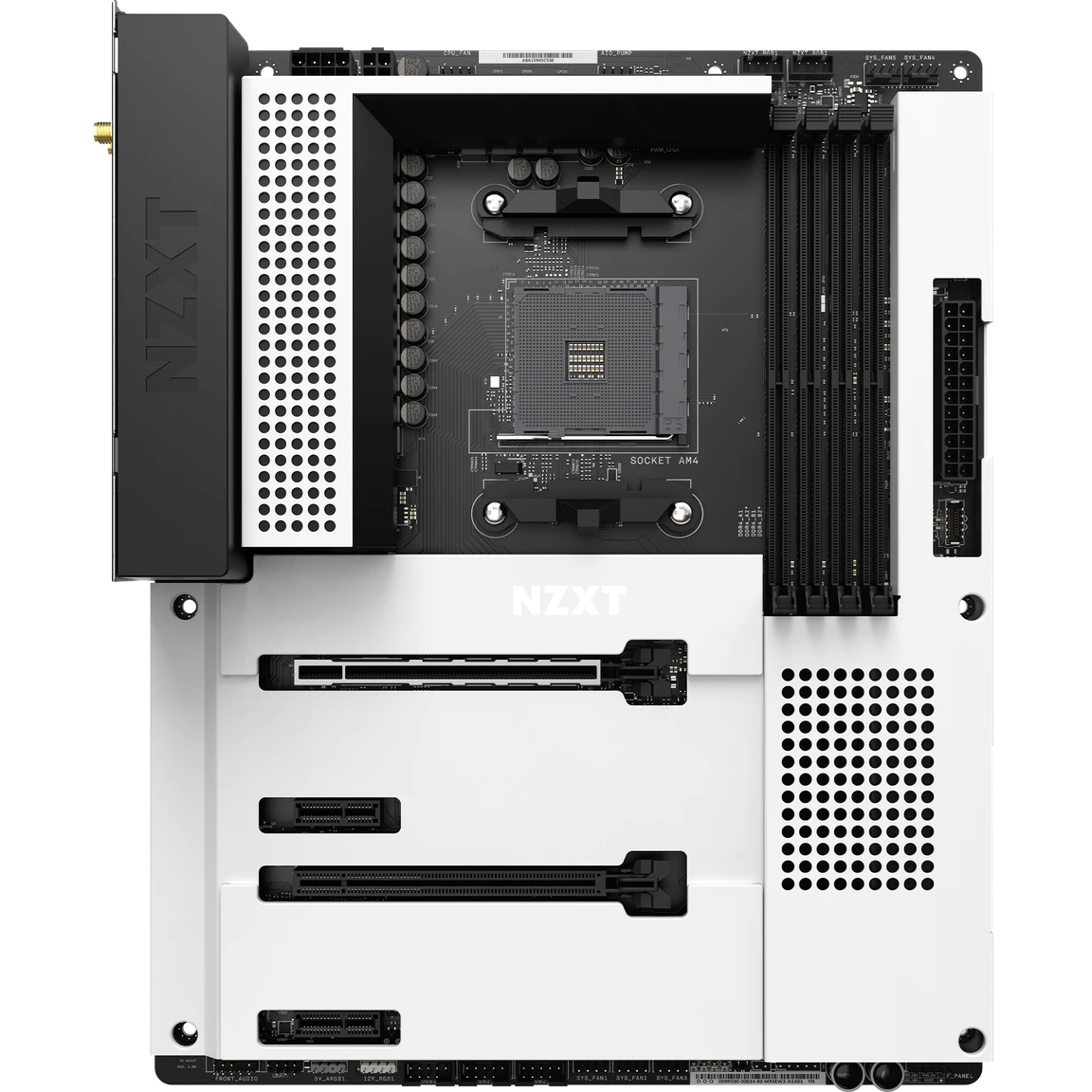 NZXT N7 AMD B550 Gaming Motherboard (White)
