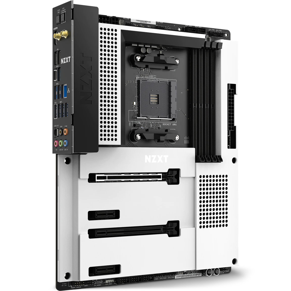 NZXT N7 AMD B550 Gaming Motherboard (White)