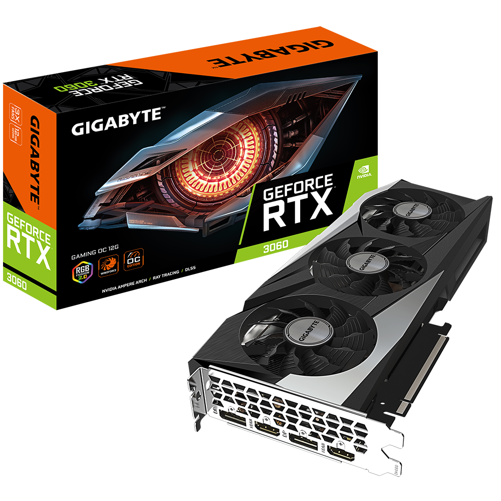 Gigabyte GeForce RTX3060 12G GDDR6 192B PCIE