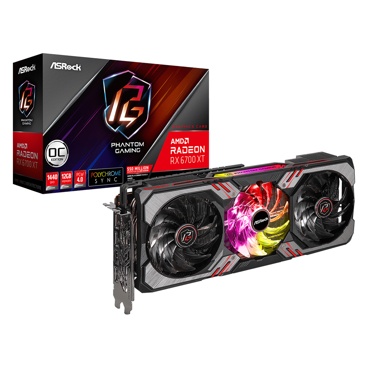 ASRock AMD Radeon RX 6700 XT Phantom Gaming D