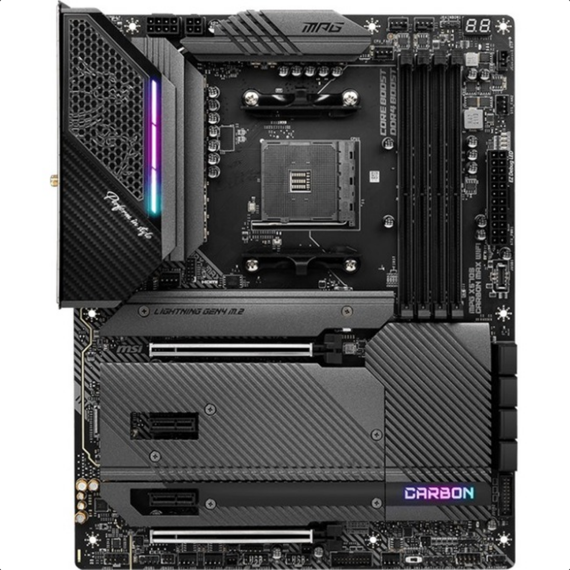 MSI MPG X570S CARBON MAX WIFI AM4 X570 128GB DDR4 PCIE ATX Motherboard