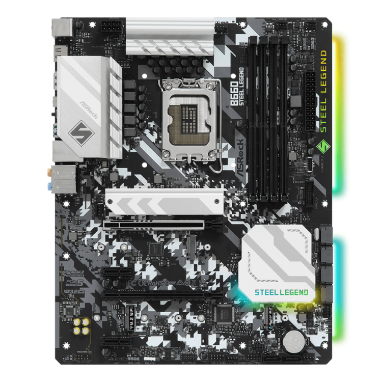 ASRock B660 STEEL LEGEND B660 LGA1700 Max128GB DDR4 ATX Motherboard