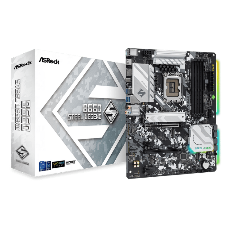 ASRock B660 STEEL LEGEND B660 LGA1700 Max128GB DDR4 ATX Motherboard