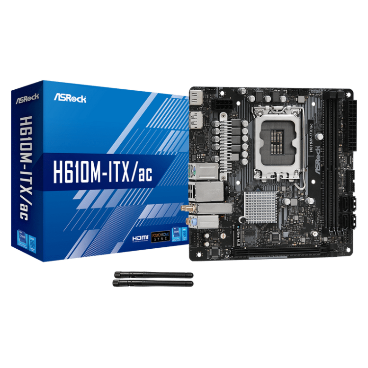 ASRock H610M-ITX-AC H610 LGA1700 Max64GB DDR4 PCI Express SATA USB Mini ITX Motherboard