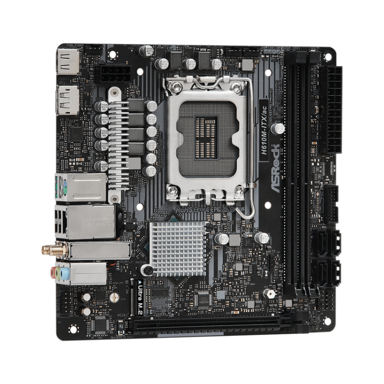 ASRock H610M-ITX-AC H610 LGA1700 Max64GB DDR4 PCI Express SATA USB Mini ITX Motherboard