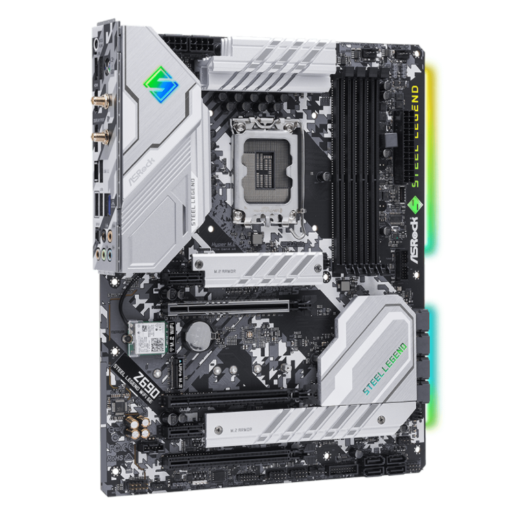 ASRock Z690 Steel Legend WiFi 6E Z690 S1700 4 DIMMs DDR4 ATX Motherboard