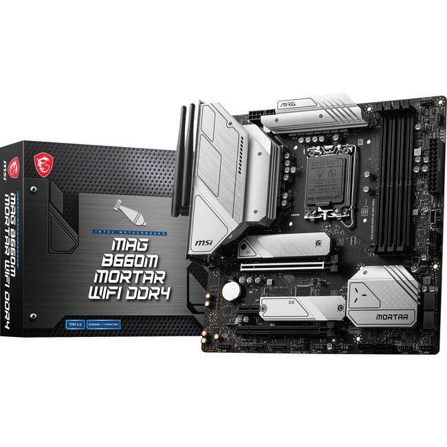 MSI B660MMOD4 MAG B660M MORTAR WIFI DDR4 B660 Socket1700 Max128GB DDR4 mATX Motherboard