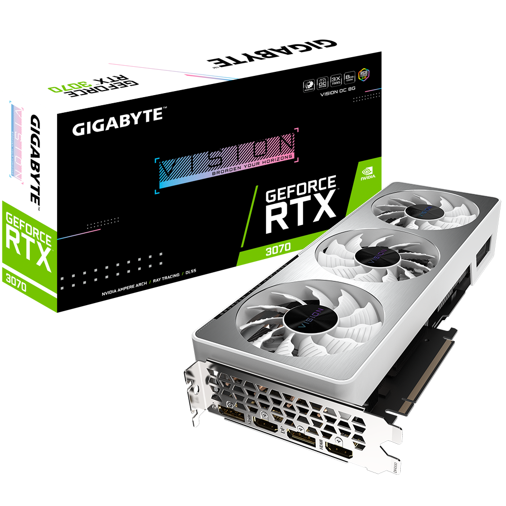 Gigabyte GeForce RTX 3070 VISION OC 8GB GDDR6 Graphics Card
