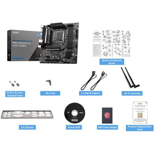 MSI PRO B660M-A WiFi DDR4 mATX Motherboard