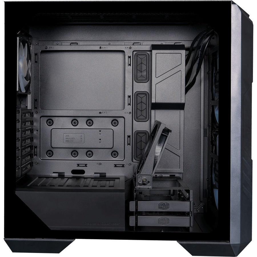 Cooler Master MasterCase H500 ARGB Airflow Mid-Tower Case with Mesh & Transparent Front Panels (Black)