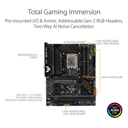 Asus TUF GAMING Z690-PLUS WIFI LGA 1700 ATX Motherboard
