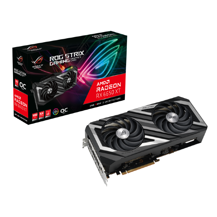 Asus ROG Strix Radeon RX 6650 XT 8GB GDDR6 Graphics Card