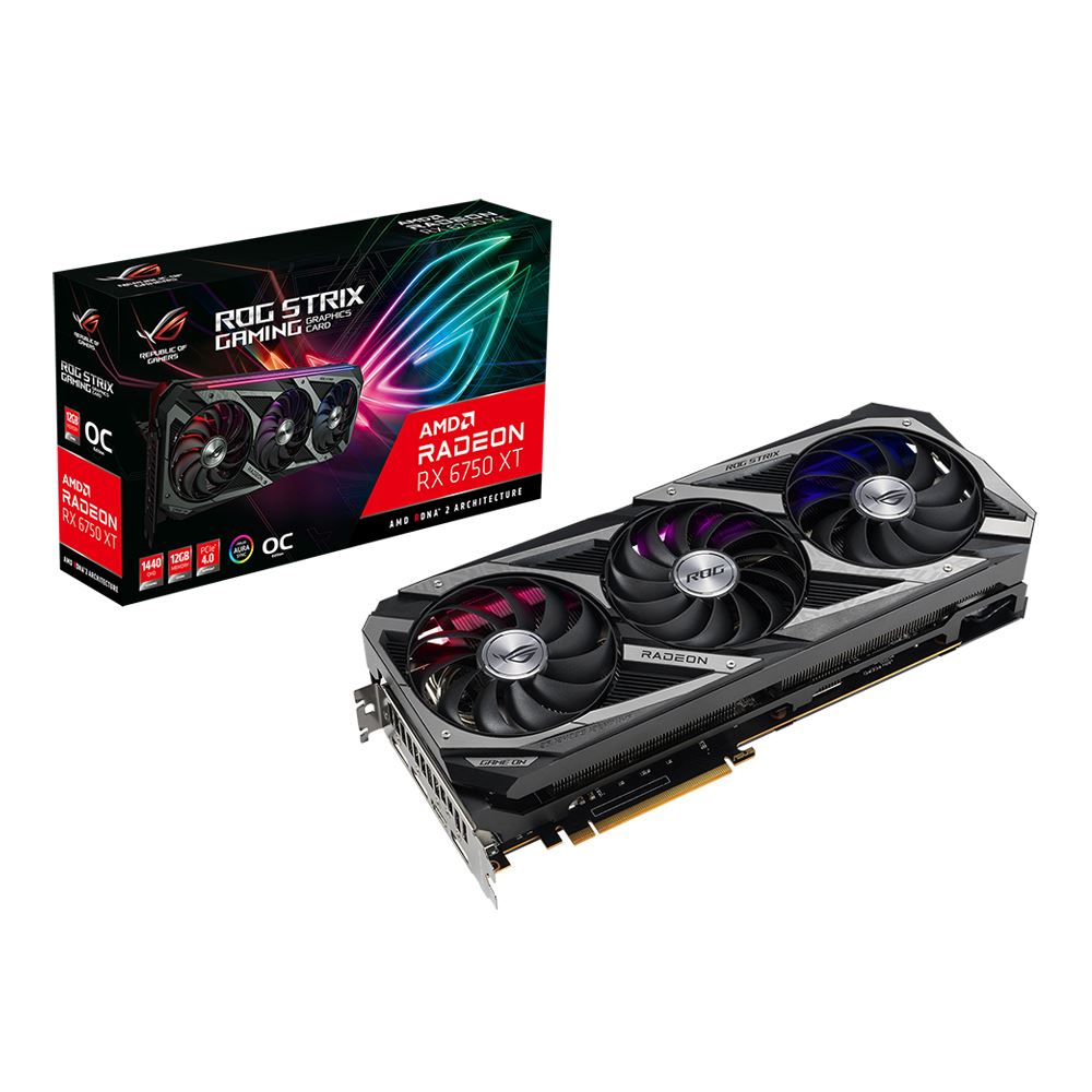 ASUS ROG Strix Radeon RX 6750 XT OC 12GB GDDR6 Graphics Card