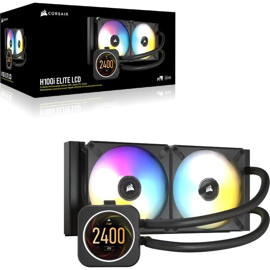 Corsair iCUE H100i ELITE LCD Display 240mm Liquid CPU Cooler