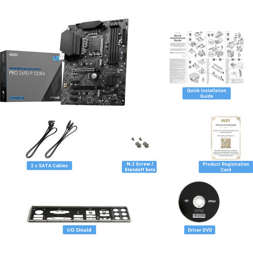 MSI PRO Z690-P DDR4 LGA 1700 ATX Motherboard
