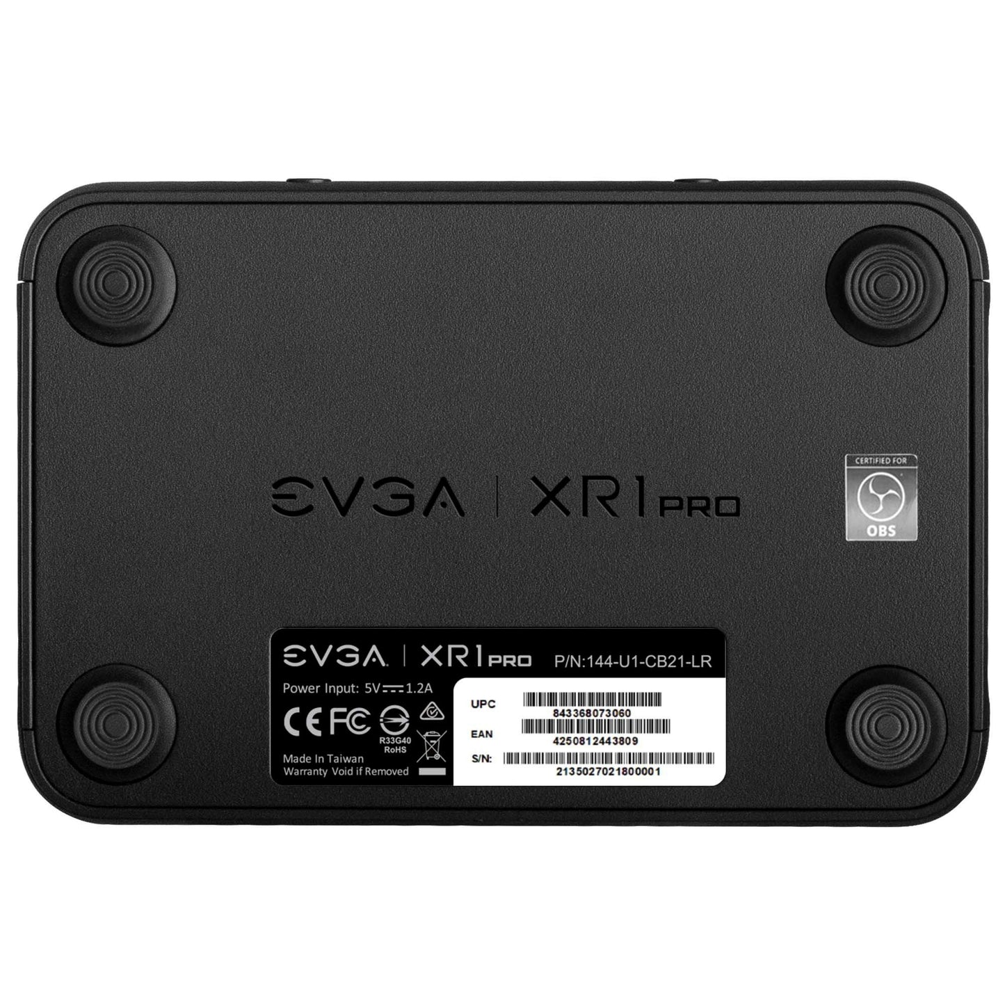 EVGA XR1 Pro 1440p-4K HDR Pass Through ARGB Capture Card 144-U1-CB21-LR