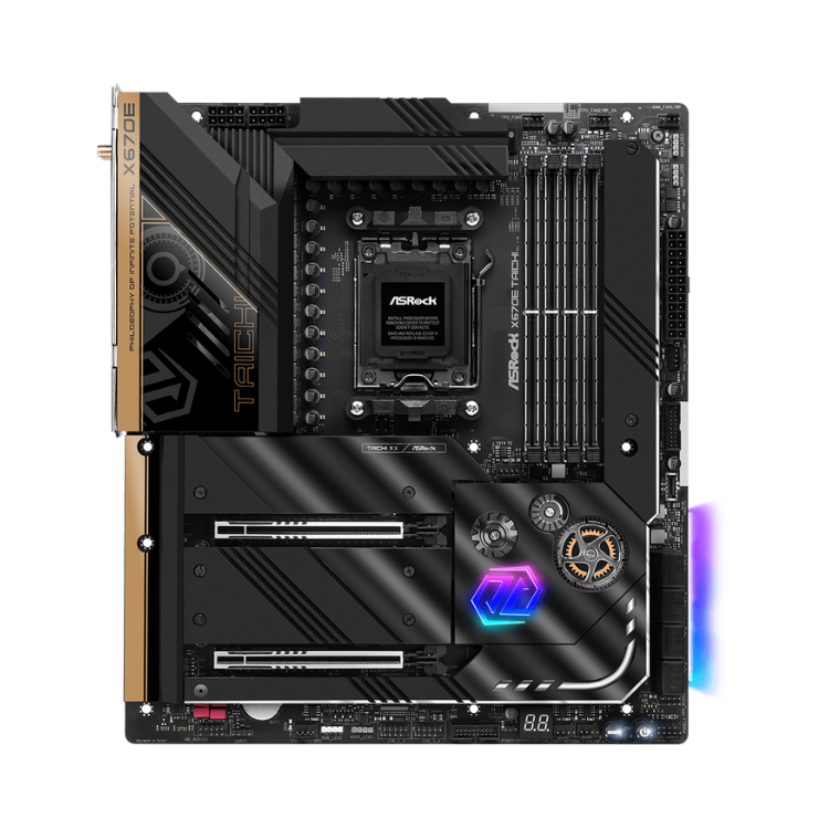 ASRock X670E Taichi X670 AM5 Max.128GB DDR5 EATX Motherboard