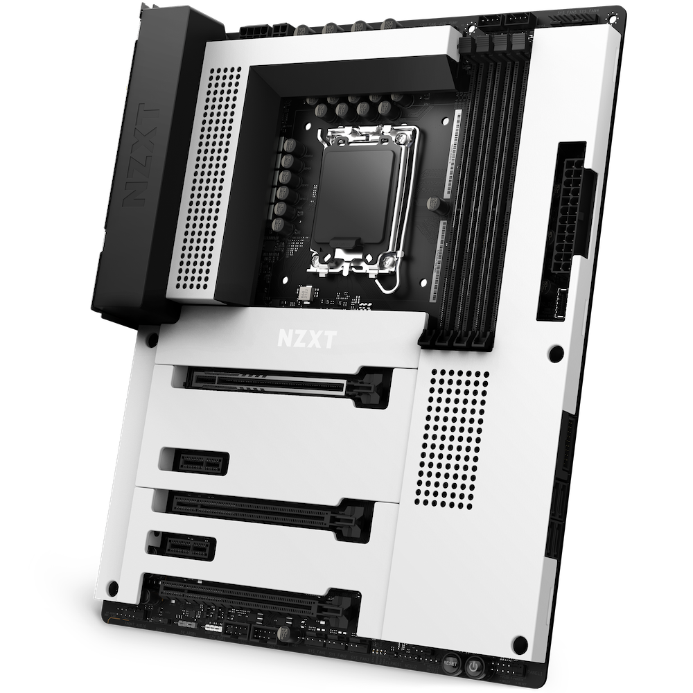 NZXT Motherboard N7-Z69XT-W1 Z690 LGA1700 128GB DDR4 PCIE HDMI-USB ATX (White)