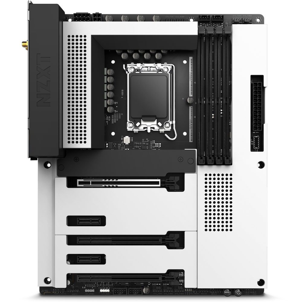 NZXT Motherboard N7-Z69XT-W1 Z690 LGA1700 128GB DDR4 PCIE HDMI-USB ATX (White)